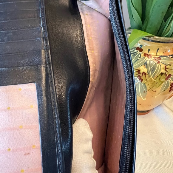 SALVATORE FERRAGAMO Vintage Italian Black Calf Leather Long Wallet with COA - Picture 7 of 11